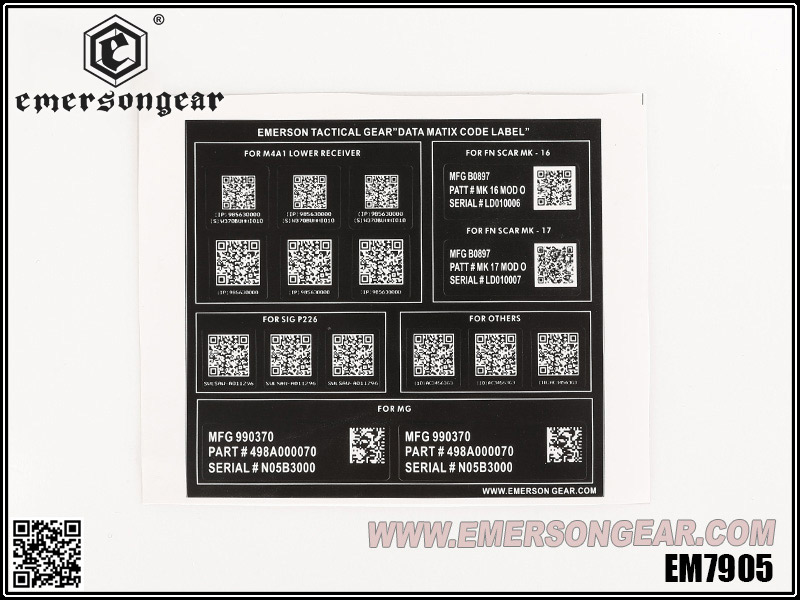 CÓDIGO MATIX DE DATOS EmersonGear