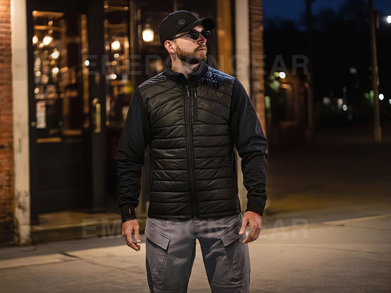 Emersongear Chaqueta térmica de capa media de algodón Thinsulate 3M 'Snow Panther'