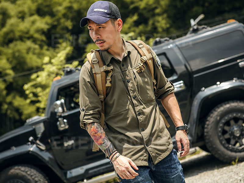 Emersongear camisa táctica antimosquitos para senderismo y acampada 'Wind Escape'