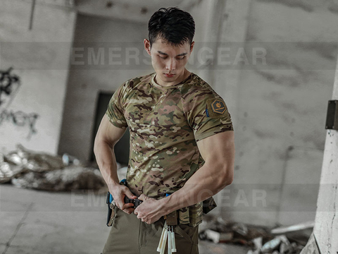 Emersongear-Camiseta funcional de camuflaje táctico para entrenamiento físico y deportivo 'Newt'