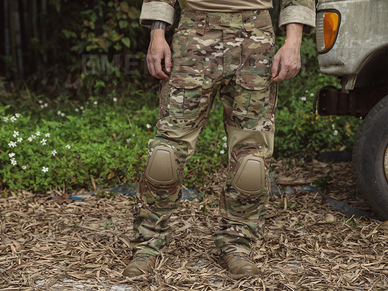 Traje de uniforme táctico militar Emersongear Camuflaje G2 (incluidas rodilleras y coderas)