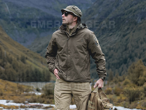 Emersongear ropa de trabajo al aire libre chaqueta táctica de nailon impermeable y transpirable 'Ocelot'