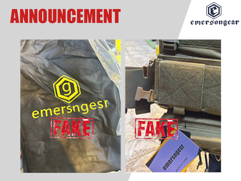 Emersongear® lucha contra los falsificadores