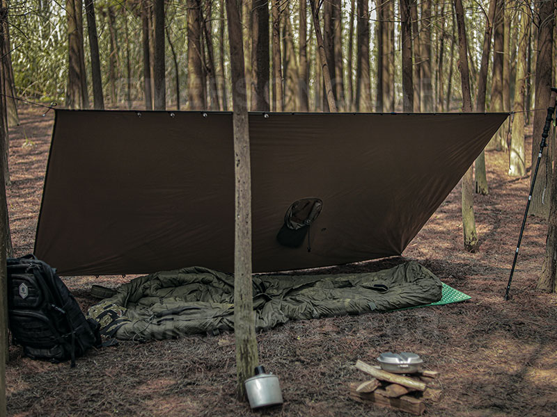 Poncho de lluvia táctico de secado rápido Emersongear Outdoor Jungle 'Wind Rider'