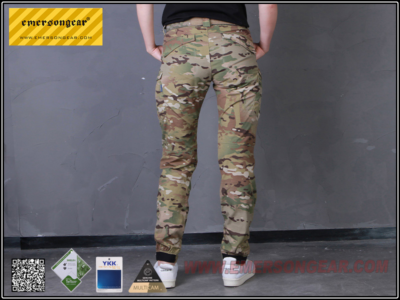 Pantalón táctico EmersonGear etiqueta azul para mujer - Multicam