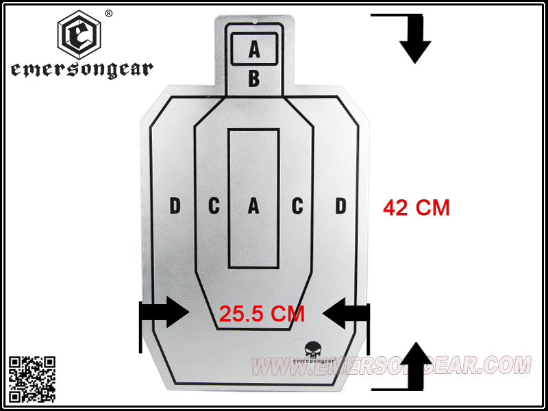 Objetivo de tiro de aluminio EmersonGear IDPA