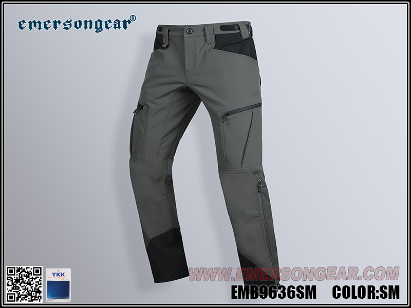 EmersonGear pantalones softshell con etiqueta azul 'Pelican'