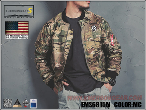 EmersongearS Chaqueta estilo MA1 para hombre