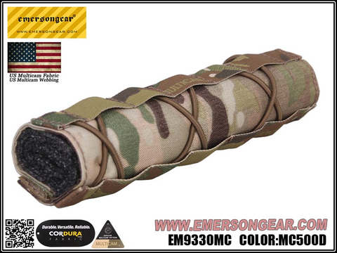 Cubierta para supresor Airsoft EmersonGear de 22 cm