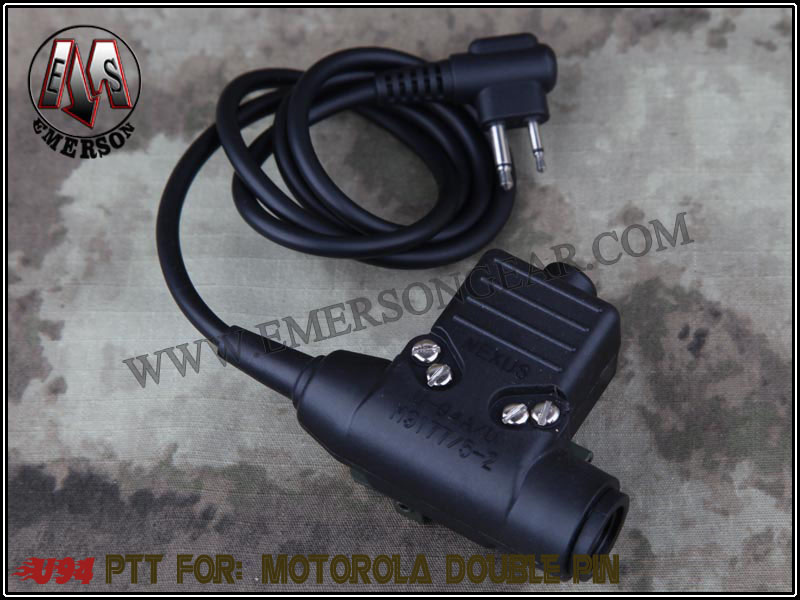 EmersonGear U94 PTT para Motorola doble inserción