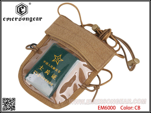 Cartera de identificación EmersonGear Deluxe NECkerd