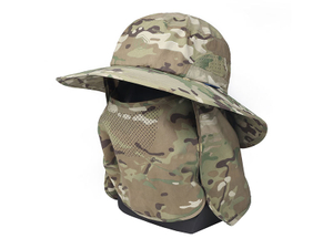 Emersongear UV100+ Gorro Boonie con volantes multifuncional desmontable 'Lagarto con volantes'