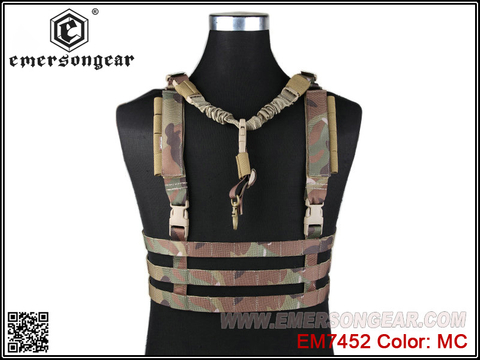 Plataforma de pecho de perfil bajo con sistema MOLLE EmersonGear