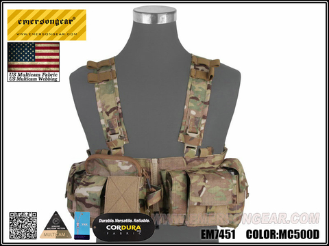 Equipo de pecho frontal dividido EmersonGear UW Gen V