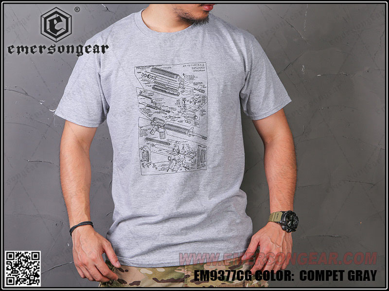 Camiseta de cultura militar de Emersongear - TIPO E