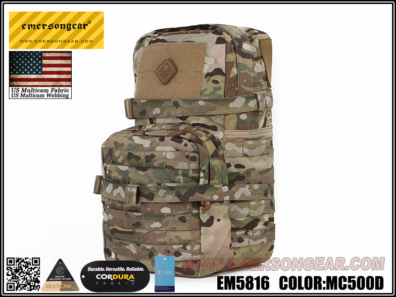 Mochila de asalto modular EmersonGear con bolsa de hidratación de 3 litros