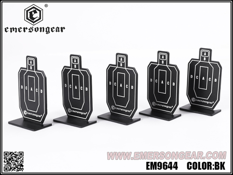 Emersongear IDPA placa objetivo MINI de aluminio 5 unids/set