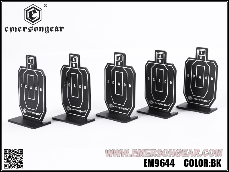 Emersongear IDPA placa objetivo MINI de aluminio 5 unids/set