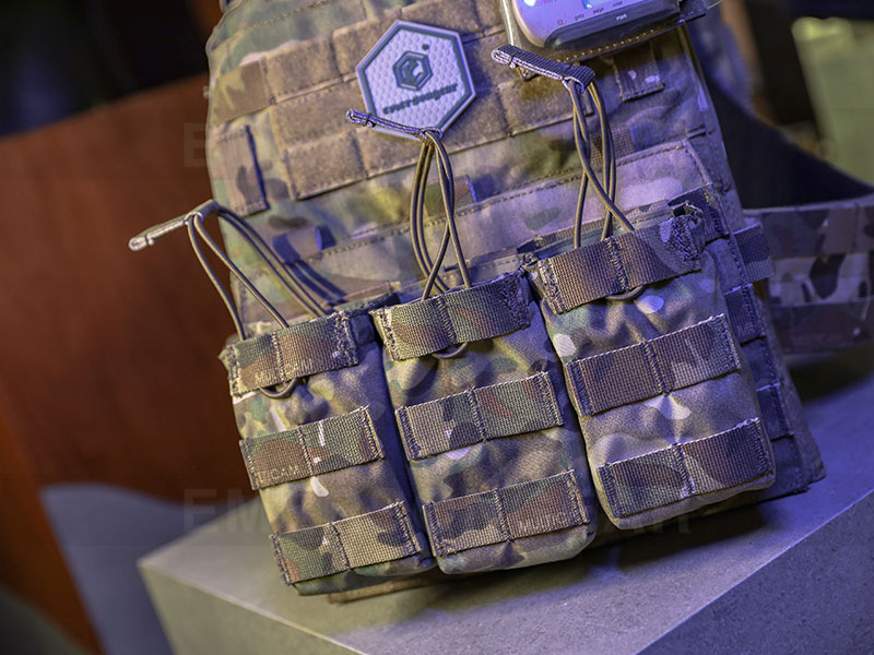  Emersongear 7.62 Bolsa táctica militar triple abierta para revistas