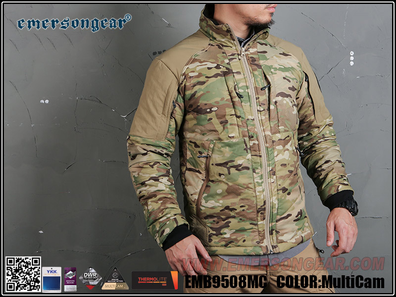 EmersonGearS BlueLabel PATRIOT LITE'Clavicular Armor' Capa táctica cálida y resistente al viento