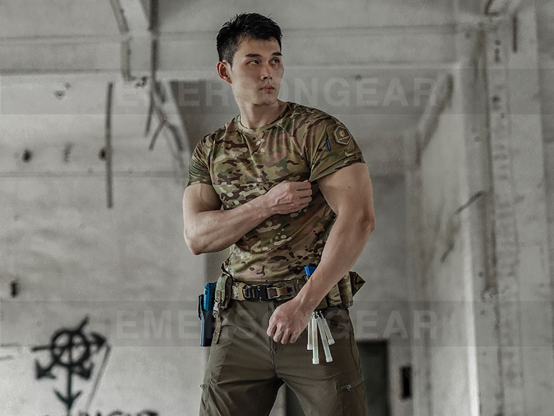 Emersongear-Camiseta funcional de camuflaje táctico para entrenamiento físico y deportivo 'Newt'