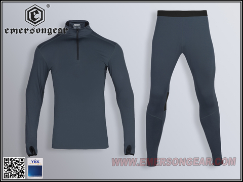 Ropa interior de traje cálido y transpirable con cremallera EmersonGear