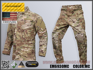 Emersongear Field Tactical Shirt Pants R6 Conjunto de uniforme