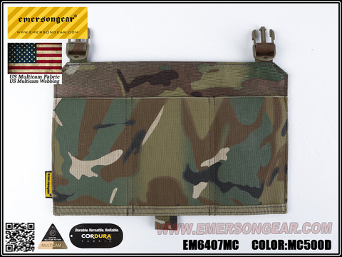 Panel de bolsa de cargador triple Emersongear M4 para: chaleco 419, 420