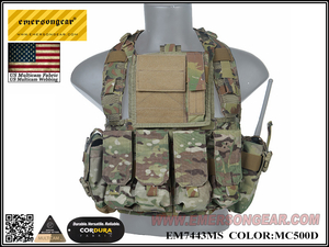 Conjunto de chaleco táctico EmersonGear RRV con bolsas