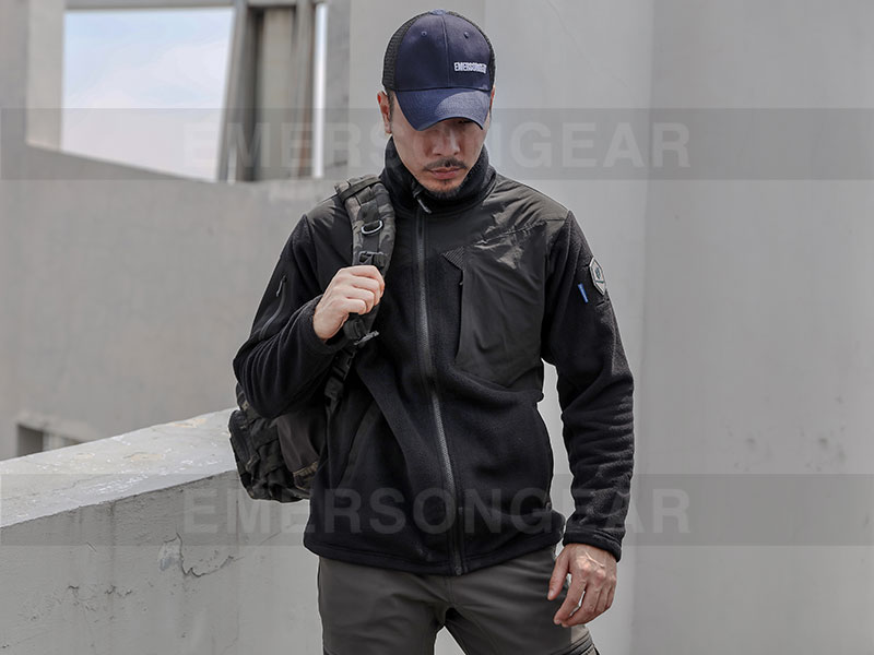 Emersongear Chaqueta táctica de forro polar con tecnología antibacteriana 'Glaucidium'