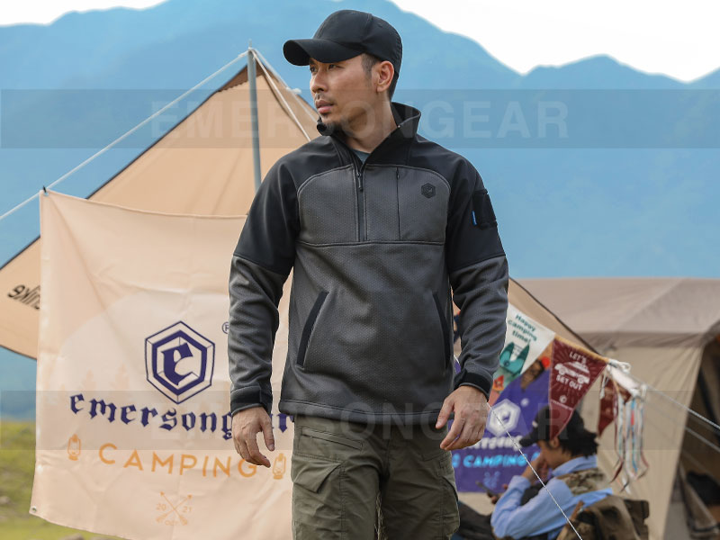 Emersongear, telas respetuosas con el medio ambiente, suéter táctico para exteriores, ropa funcional 'Rinoceronte'