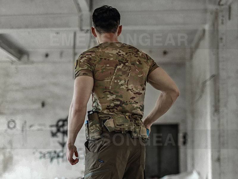 Emersongear-Camiseta funcional de camuflaje táctico para entrenamiento físico y deportivo 'Newt'