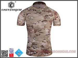 Camisetas para correr de camuflaje con capa base Skin Tight de Emerson