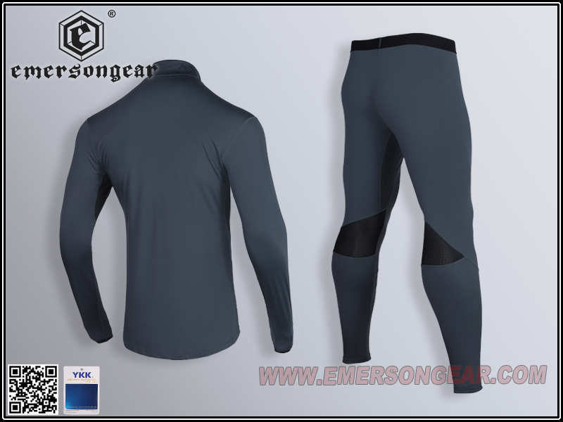 Ropa interior de traje cálido y transpirable con cremallera EmersonGear