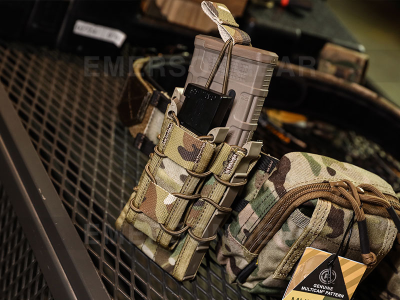 Emersongear - Bolsa para revistas de doble capa para pistola y rifle táctico militar